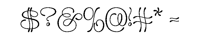 Flourel Regular Font OTHER CHARS