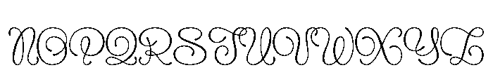 Flourel Regular Font UPPERCASE