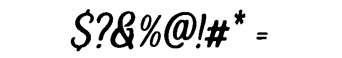 Flow Nib Font OTHER CHARS