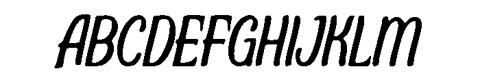 Flow Nib Font UPPERCASE
