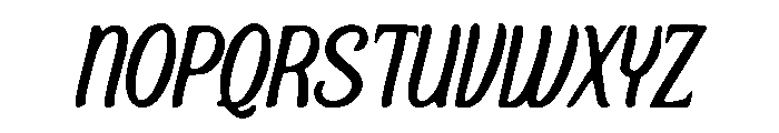 Flow Nib Font UPPERCASE
