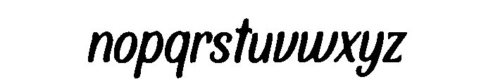 Flow Nib Font LOWERCASE