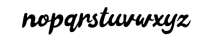 Flower Alone Regular Font LOWERCASE