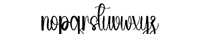 Flower Angel Font LOWERCASE