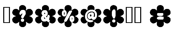 Flower Banner Regular Font OTHER CHARS