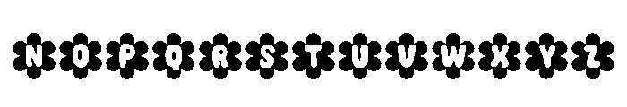Flower Banner Regular Font LOWERCASE