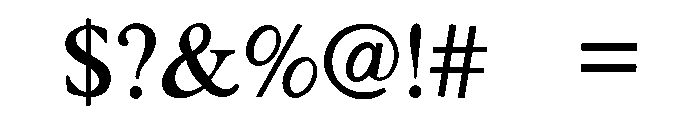 Flower Black Frame Font OTHER CHARS