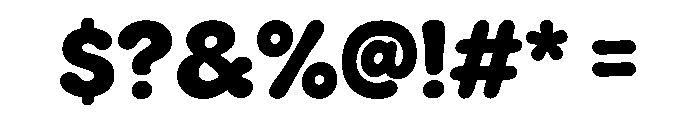 Flower Chunk Font OTHER CHARS