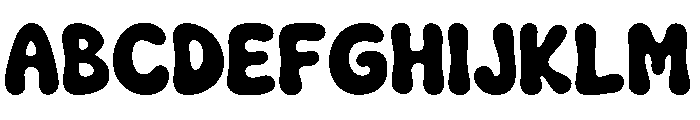 Flower Chunk Font UPPERCASE