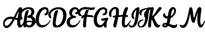 Flower Day Font UPPERCASE