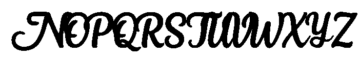 Flower Day Font UPPERCASE