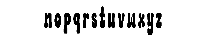 Flower Garden Bold Font LOWERCASE