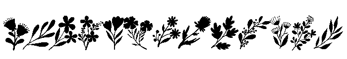 Flower Hand Drawn FONT