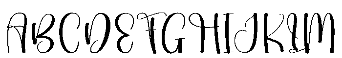 Flower Lavender Font UPPERCASE