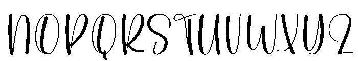 Flower Lavender Font UPPERCASE