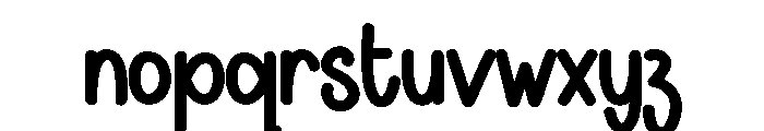 Flower Newyear Font LOWERCASE
