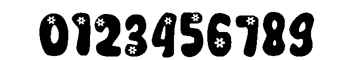 Flower Retro Regular Font OTHER CHARS