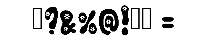 Flower Retro Regular Font OTHER CHARS
