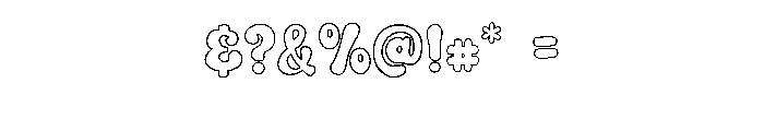 Flower Ribbon Font OTHER CHARS