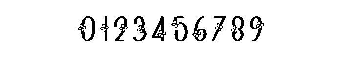 Flower Snowing Font OTHER CHARS