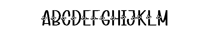 Flower Snowing FONT