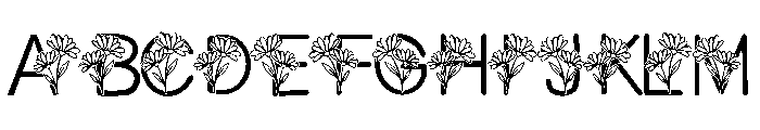 Flower mother Font UPPERCASE