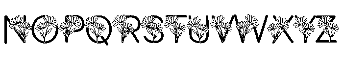 Flower mother Font UPPERCASE