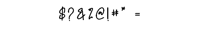 Flowerday Font OTHER CHARS
