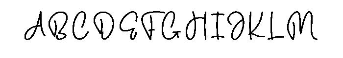 Flowerday Font UPPERCASE
