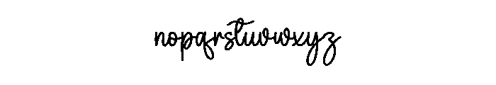 Flowerday Font LOWERCASE