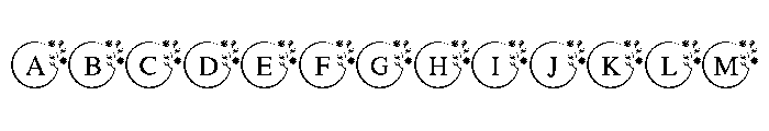 Flowers Monogram Font UPPERCASE