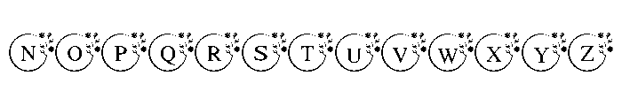 Flowers Monogram Font UPPERCASE