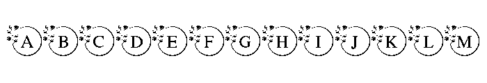 Flowers Monogram FONT