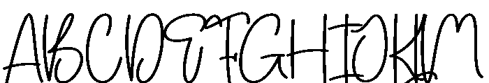 Flowers Signature Font UPPERCASE