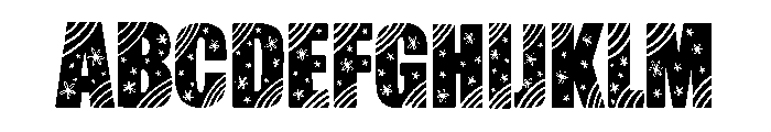 Flowers cute Font UPPERCASE