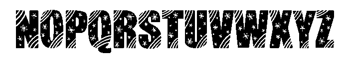 Flowers cute Font UPPERCASE