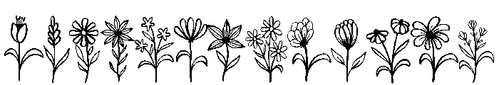 Flowers season Font LOWERCASE