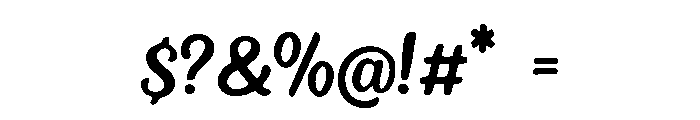 Flowing Font OTHER CHARS