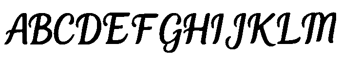 Flowing Font UPPERCASE