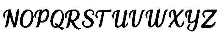 Flowing Font UPPERCASE