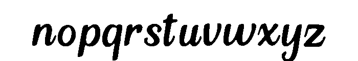 Flowing Font LOWERCASE