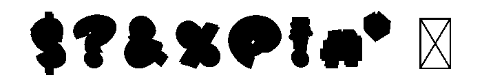 Flowmerry CF Zany Font OTHER CHARS