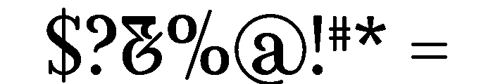 Flowrite Pitch Font OTHER CHARS