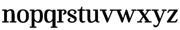 Flowrite Pitch Font LOWERCASE