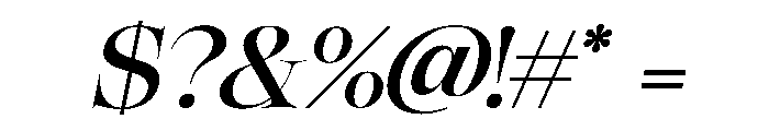 Flowsky Editorial Italic Font OTHER CHARS