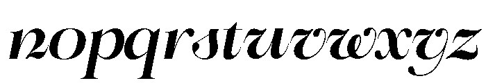 Flowsky Editorial Italic Font LOWERCASE