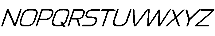 Flox Italic Font UPPERCASE