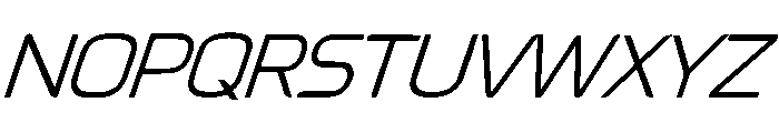 Flox Italic Font LOWERCASE