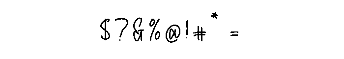 Fluffy Bloom Font OTHER CHARS