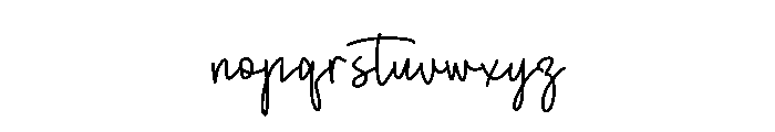 Fluffy Bloom Font LOWERCASE